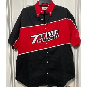 Dale Earnhardt 7 Time Champion Winners Circle Button Down Shirt Size M Vintage